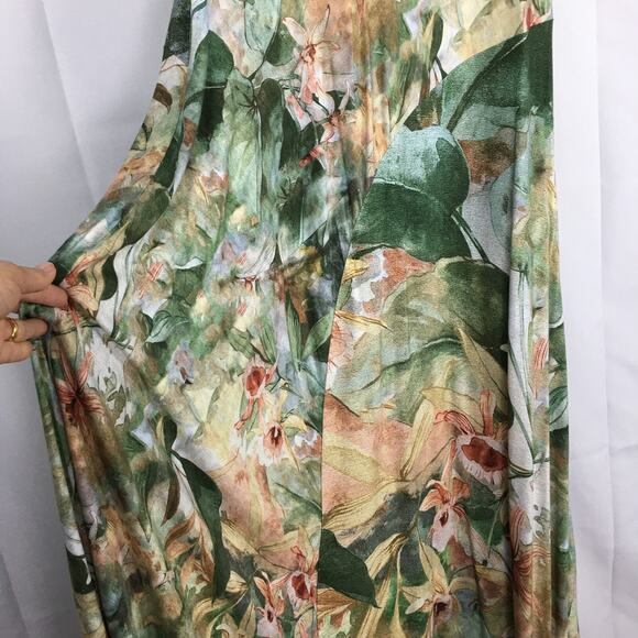 Soft Surroundings Vivienne Floral Print Paneled Colorful Maxi Dress Plus Size 1X - Picture 8 of 16